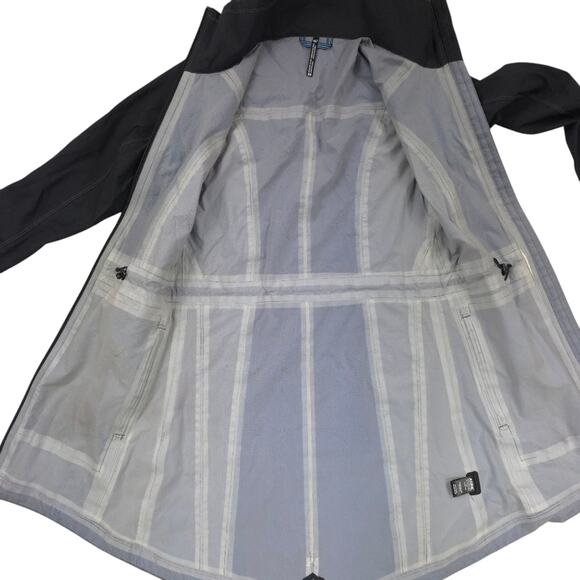 Kuhl Womens Raincoat Jetstream Trench in Raven - Picture 8 of 14